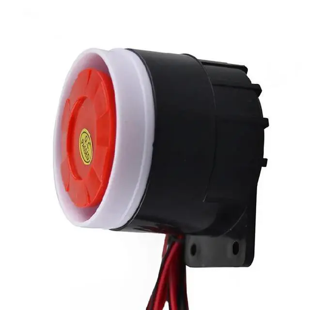 Alt view image 3 of 3 - Loud Siren Alarm Indoor 120dB Wired Home Security Alarm Anti-Theft For Family Elevator ATM DC 12V ABS Material