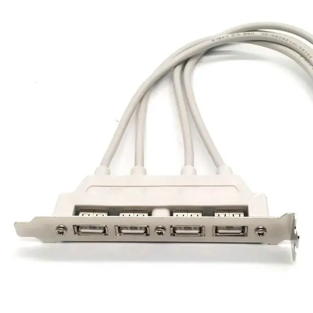 Alt view image 3 of 3 - USB 2.0 Baffle Cable Hub 4 Ports USB External Expand Baffle Cable Computer Motherboard Splitter Adapter