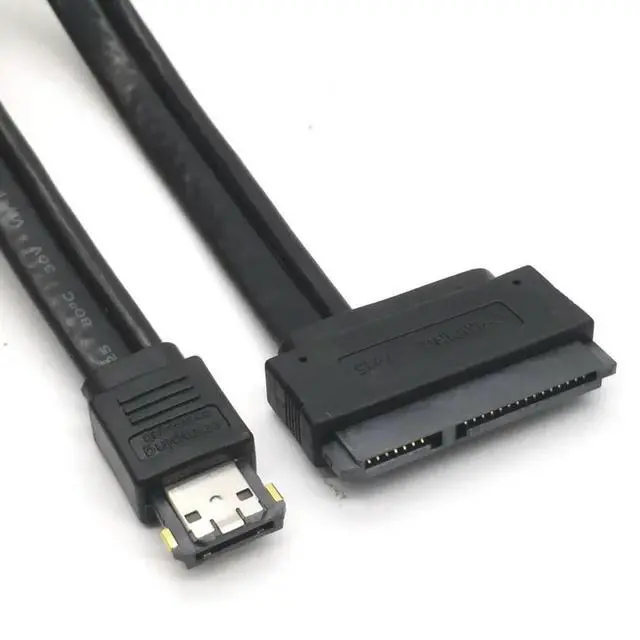 Alt view image 2 of 3 - 7+15Pin SATA HDD To Power ESATA Adapter Power Esata USB 2.0 5V 12V Combo To 2.5Inch 3.5Inch 22Pin Sata Hdd Adapter Cable