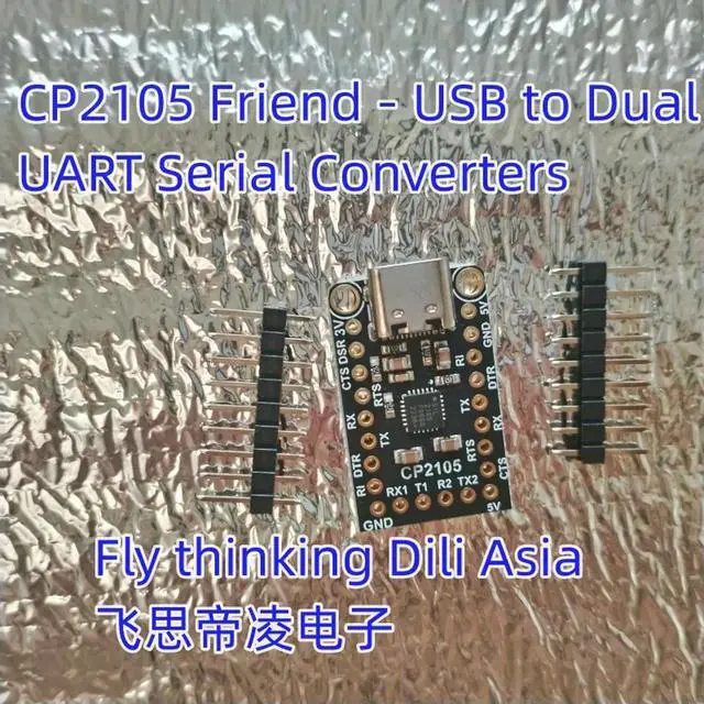 Alt view image 5 of 6 - 6065 CP2105 Friend - USB to Dual UART Serial Converters