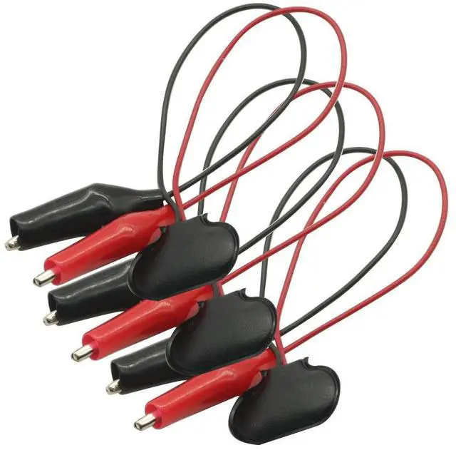 Main image of 3PCS 9V Snap Connector to Dual Wire Clips Cable Alligator Clip Cable