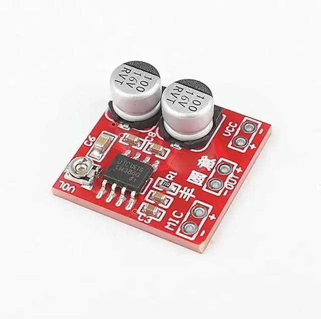 Alt view image 2 of 2 - DC 5V-12V LM386 Electret Microphone Power Amplifier Board Gain 200 Times MIC Amp Operating Voltage: DC 4V-12V