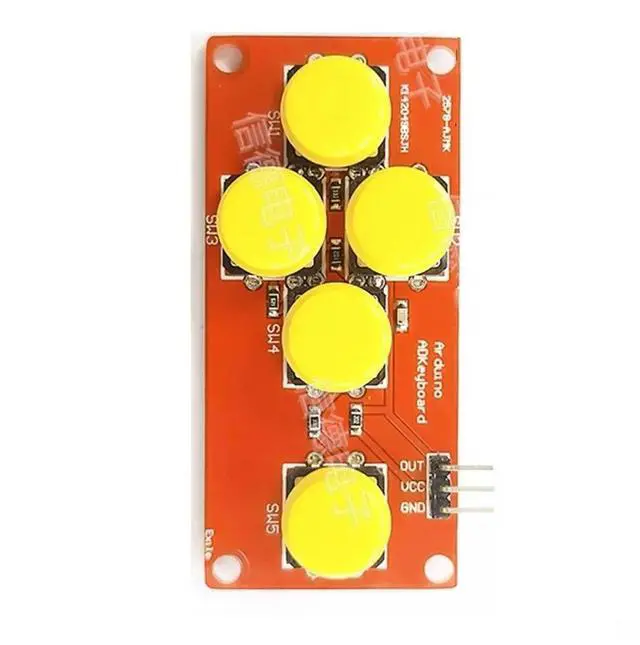 Alt view image 3 of 3 - AD Keyboard Analog Five-key Module Electronic Block Analog Button 5-bit Sensor Expansion Board