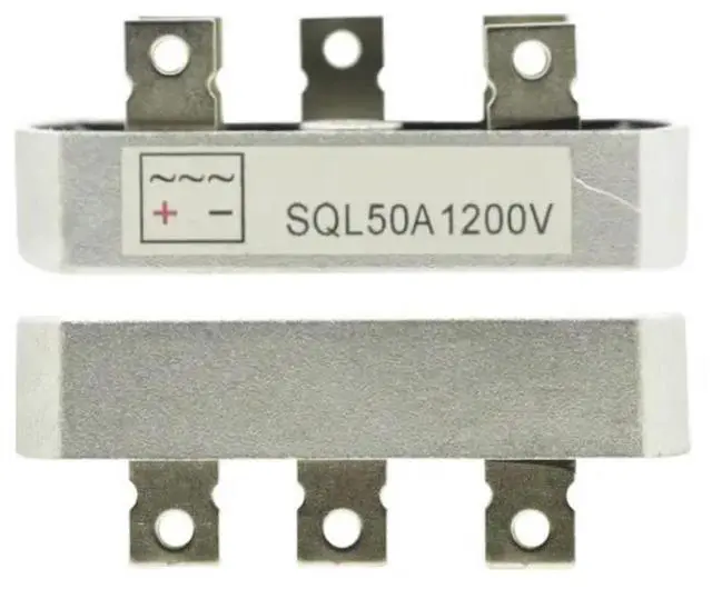 Main image of 1PCS 50A 1200V Aluminum l Case 3 Phase Diode Bridge Rectifier 50Amp SQL50A Module
