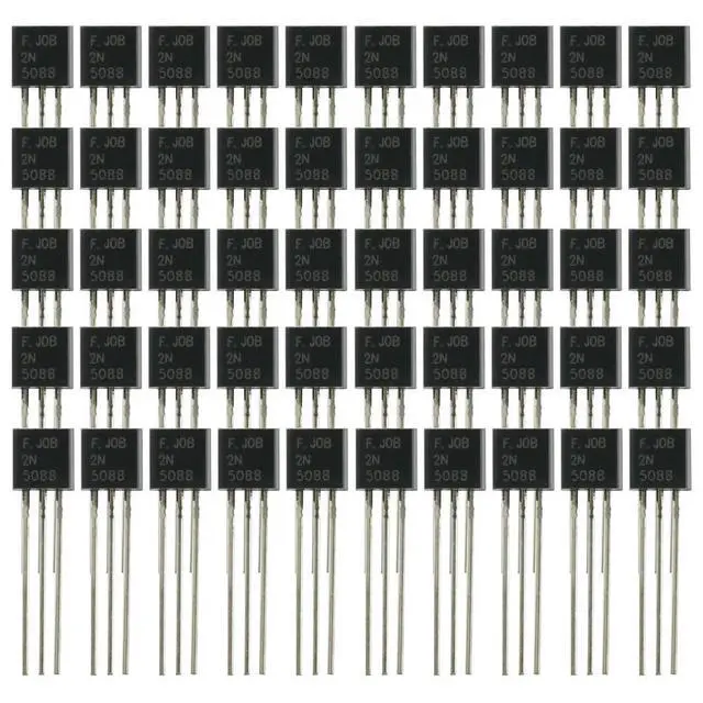 Alt view image 3 of 3 - 50PCS TO-92 2N5088 Transistor 0.05A 30V 2N5088G 2N5088BU NPN Power Silicon Transistors 0.05 Amp 30 Volt TO-92