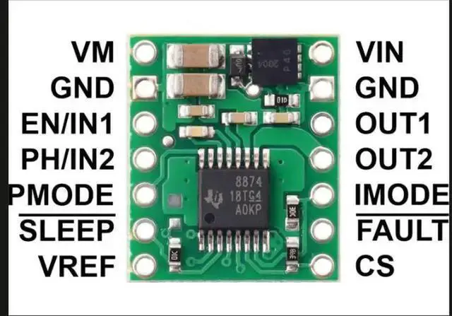 Alt view image 5 of 6 - fslx DRV8874 Single Brushed DC Motor Driver Carrier 4035
