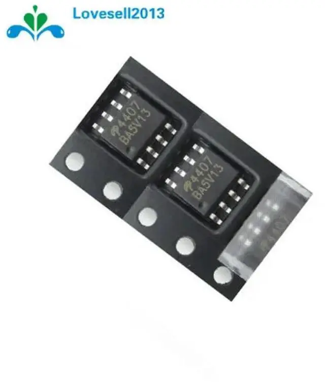 Main image of 10PCS 4407 AO4407 AO4407A SOP8 P-Channel MOSFET IC