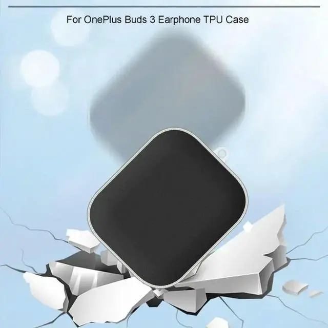 Alt view image 3 of 3 - Shockproof Earphone Housing Skin-friendly Cover for Oneplus Buds 3 Washable