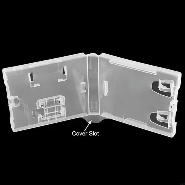 Alt view image 2 of 3 - Clear White Protective Cartridge Holder Case For 3DS 2DS Modern Gaming Systems