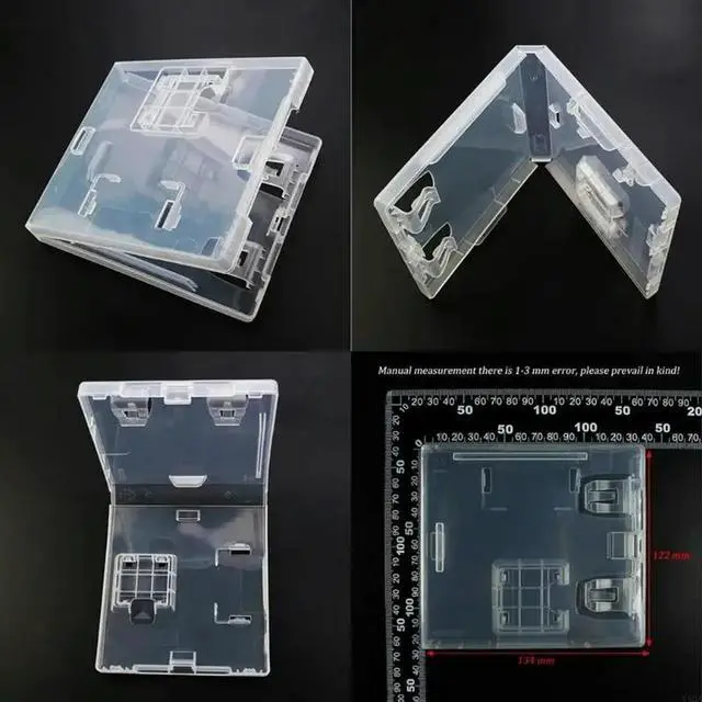 Alt view image 3 of 3 - Clear White Protective Cartridge Holder Case For 3DS 2DS Modern Gaming Systems