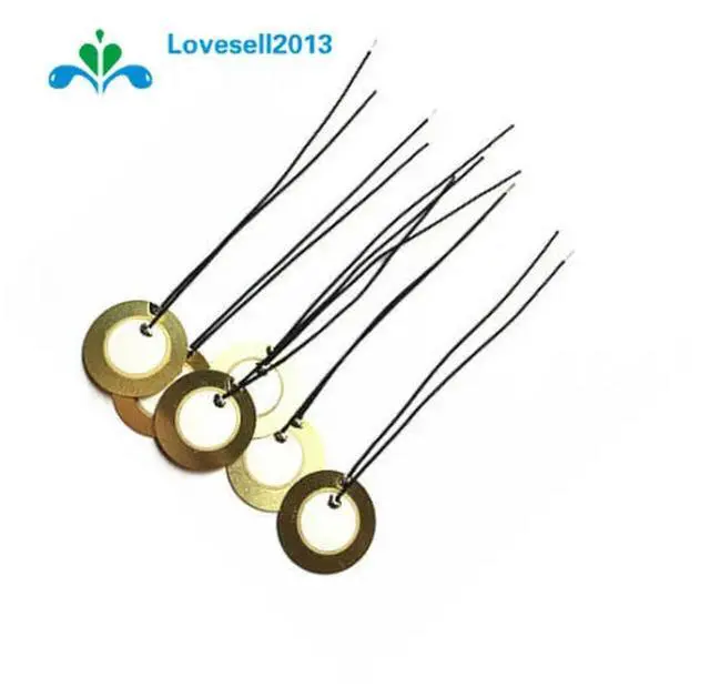Main image of 5 PCS 18mm Piezo Elements Sounder Sensor Trigger Drum Disc + wire copper