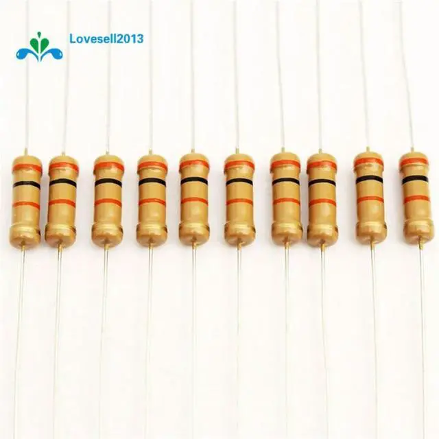 Main image of 200Pcs 1/4W Carbon Film Resistors Assorted Kit 1K Ohm 0.25W 5% Carbon Film Resistors Resistance 100% Origin