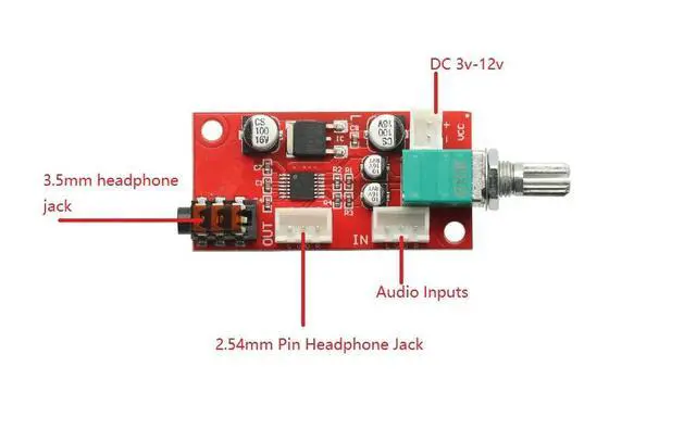 Alt view image 2 of 5 - MAX4410 Headphone Amplifier Board Headset Amplifier Mini Amp For Pre-amplifier Single Power 80mw*80mw