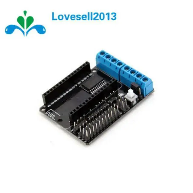 Alt view image 3 of 6 - ESP8266 L293D NodeMCU Motor Shield Board 2-Channel High Power H-Bridge l293d ESP-12E Drive Module For Car Remote