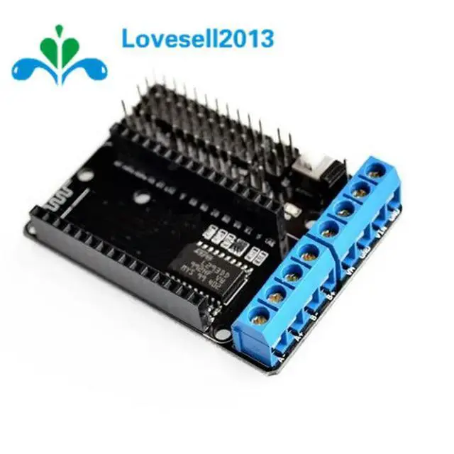 Alt view image 2 of 6 - ESP8266 L293D NodeMCU Motor Shield Board 2-Channel High Power H-Bridge l293d ESP-12E Drive Module For Car Remote