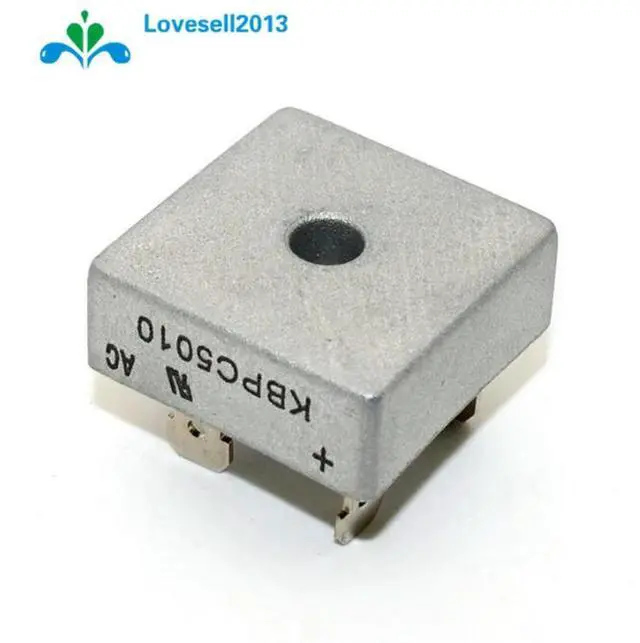 Main image of 2 Pcs 50A 1000V l Case Single Phases Diode Bridge Rectifier KBPC5010