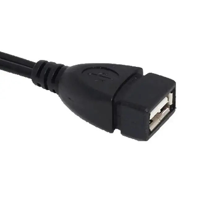 Alt view image 3 of 6 - 1pc 2 In 1 OTG Micro USB Host Power Y Splitter USB Adapter To Micro 5 Pin Male Female Cable
