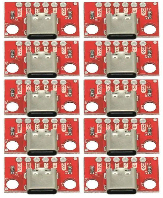 Alt view image 3 of 3 - 10PCS USB C Breakout Type C Connector Board 3.1 Serial Basic Female Connector USB Breakout Board Adapter