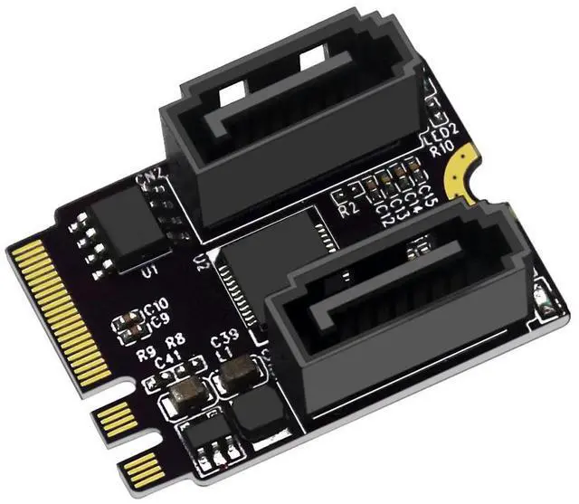 Main image of M2 To SATA3.0 Expansion Card KEY A + E M.2 To SATA Hard Disk Adapter Card Without Driver Installation