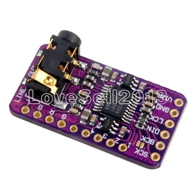 Alt view image 2 of 3 - PCM5102 DAC I2S Interface Decoder Sound Card Board Digital Audio GY-PCM5102 Phat Format Player Module for Raspberry Pi