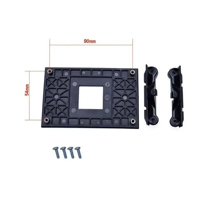 Alt view image 3 of 3 - Sturdy Practical Professional Holder Stable Replacement Wear Resistant Radiator Mount CPU Fan Bracket Back Plate Support for AM4