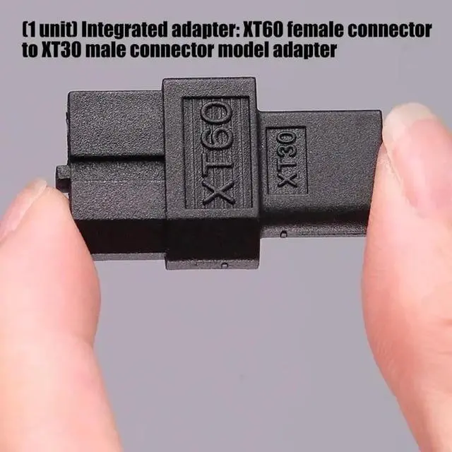 Alt view image 6 of 6 - Universal XT60 Female to XT30 Male Adapter Plugs for Various Model Aircraft and Vehicle Batteries