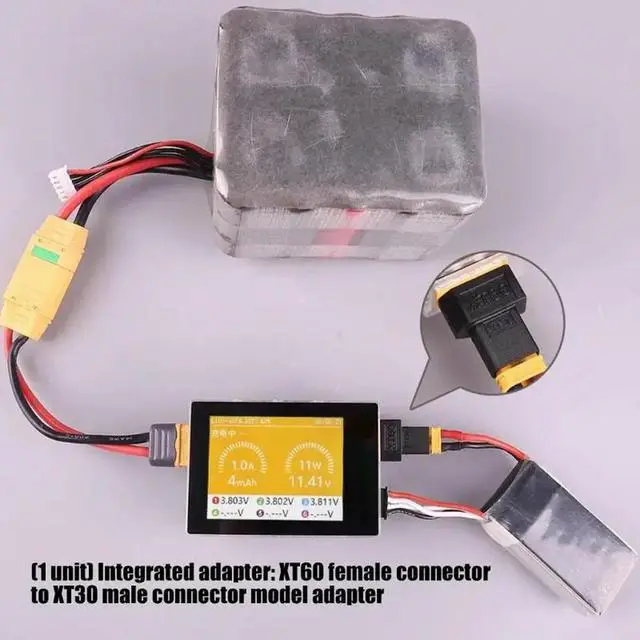 Alt view image 4 of 6 - Universal XT60 Female to XT30 Male Adapter Plugs for Various Model Aircraft and Vehicle Batteries