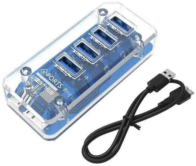 Main image of YM-4XUSB3.0 Splitter HUB Laptop Desktop Computer Hub Multi-Port USB Docking Station Adapter Splitter Durable ,Rectangular Model