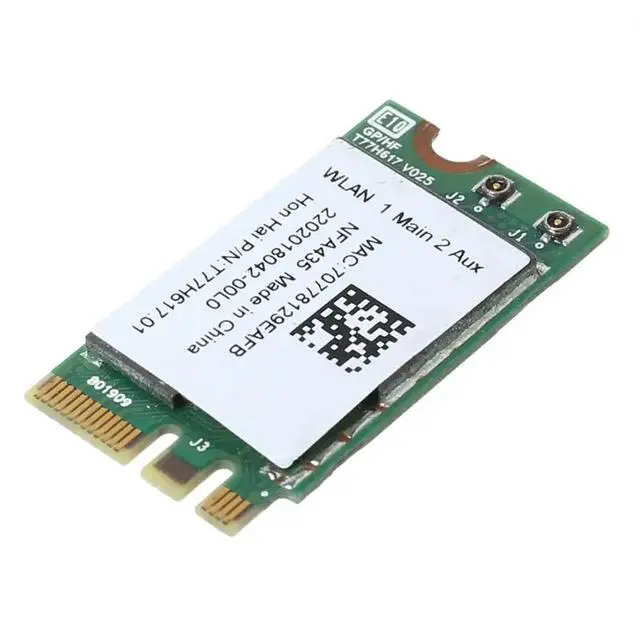 Alt view image 6 of 6 - Light Weight Adapter Card for QCA9377 QCNFA435 802.11AC 2.4G/5G NGFF WLAN Card Bluetooth-compatible 4.1