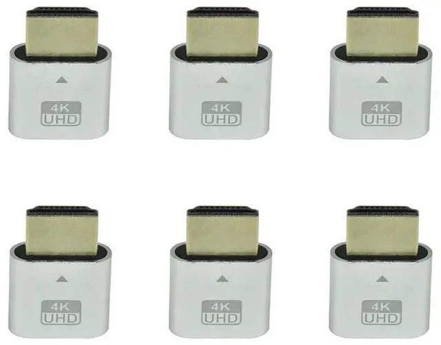 Main image of YM-6X -Compatible 4K Dummy Plug With LED Light For Graphics Cards, Desktop/Laptop Vistual Display Adapter B