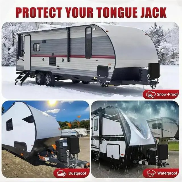 Alt view image 3 of 6 - RV Jack Cover With Extended Height For Most Electric Tongue Jacks