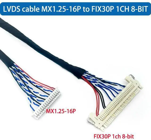 Main image of LVDS cable MX1.25-16P to 30P 1ch 8-bit 18.5" screen for KTV screen MJ-KTV2-V MAIN