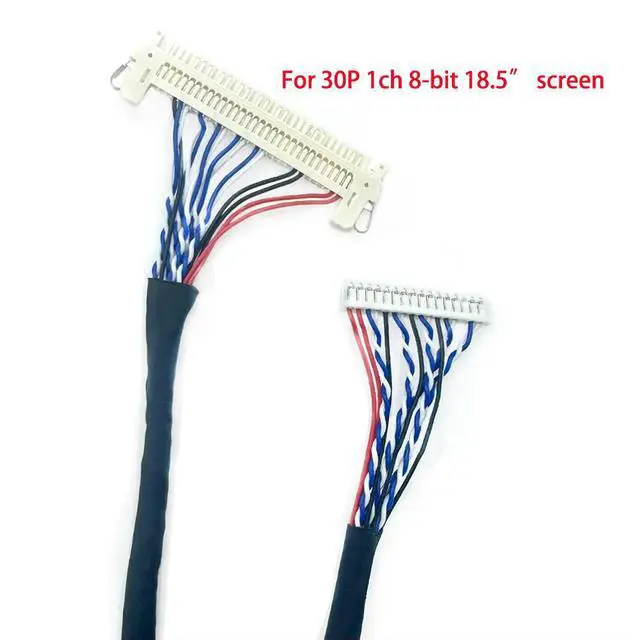 Alt view image 2 of 6 - LVDS cable MX1.25-16P to 30P 1ch 8-bit 18.5" screen for KTV screen MJ-KTV2-V MAIN