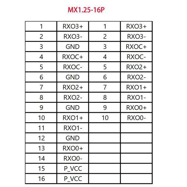 Alt view image 3 of 6 - LVDS cable MX1.25-16P to 30P 1ch 8-bit 18.5" screen for KTV screen MJ-KTV2-V MAIN