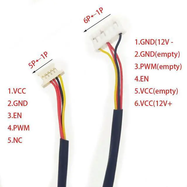 Main image of 51146-5P LED Backlight Cable for G104SN03 V5 12.1' 15' 4:3 LED Screen H208K-P5N-02B(1.25mm) to PHR-6 (2.0mm))