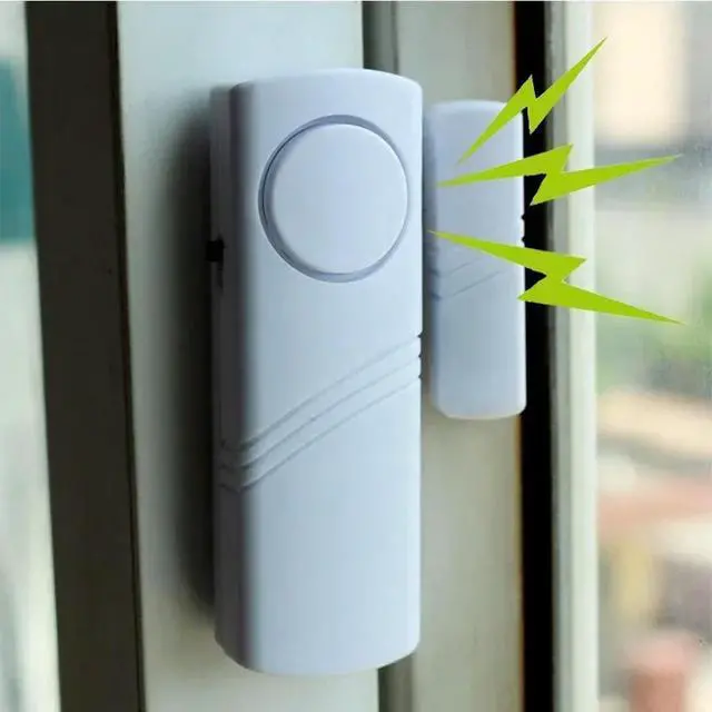 Alt view image 3 of 6 - Door Window Burglar Alarm with Magnetic Sensor Alarm Home Door Open Detectors Safety System Security Device