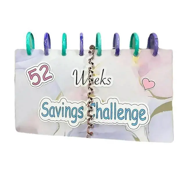 Alt view image 3 of 6 - YM-Savings Challenge Reusable Budget Book Savings Binder Planner 52 WeWith Cash Envelopes Book Envelope