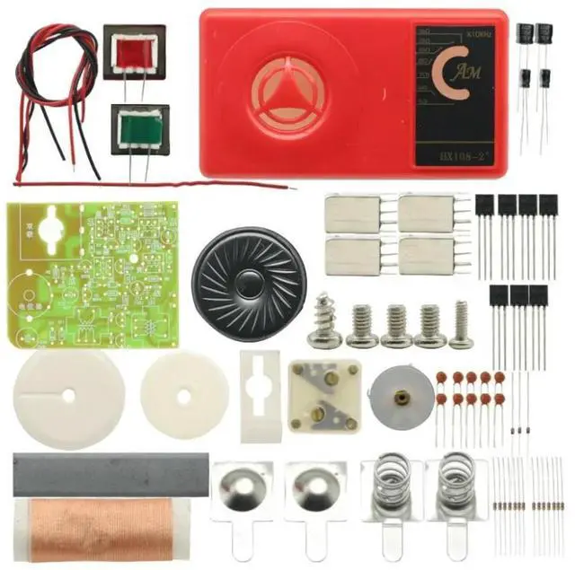 Alt view image 3 of 6 - 1 Set 7 Tube AM Radio Electronic DIY Kit Electronic Learning Kit DIY HX108-2
