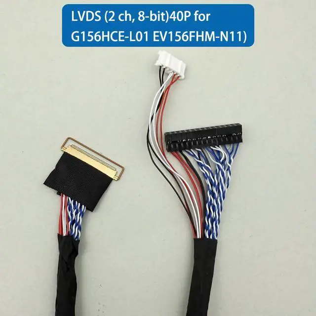 Main image of I-PEX20454-40P 2 ch 8-bit lvds cable for G156HCE-L01 EV156FHM-N11 Industrial control commercial display medical equipment