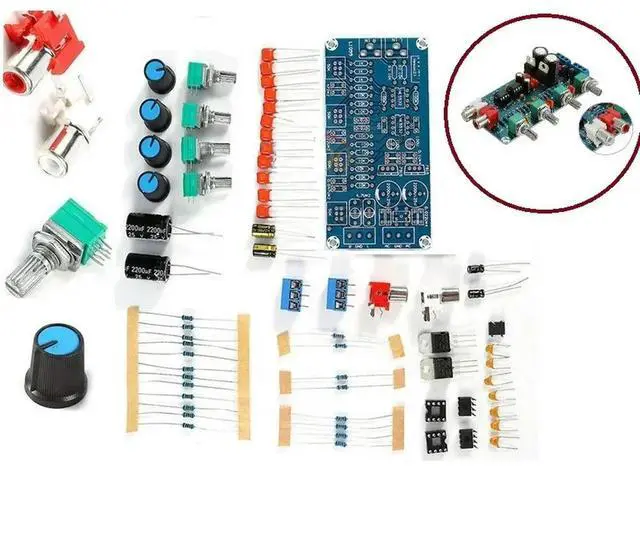 Alt view image 2 of 3 - NE5532 OP-AMP HIFI Amplifier Volume Tone EQ Control Board Preamplifier Module Board DIY Kits