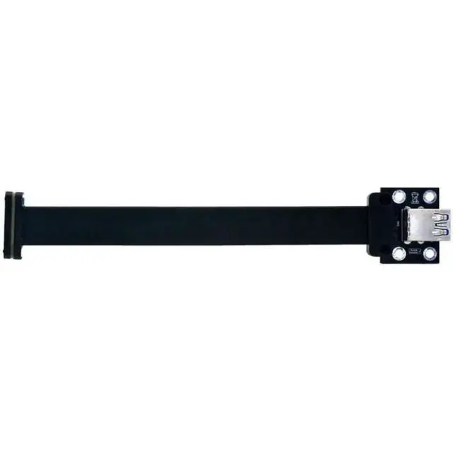 Alt view image 3 of 3 - USB 19P/20Pin To Dual USB3.0 Adapter- Extension Cable Dual USB-A Female Socket 90-Degree Design 20CM For Motherboard