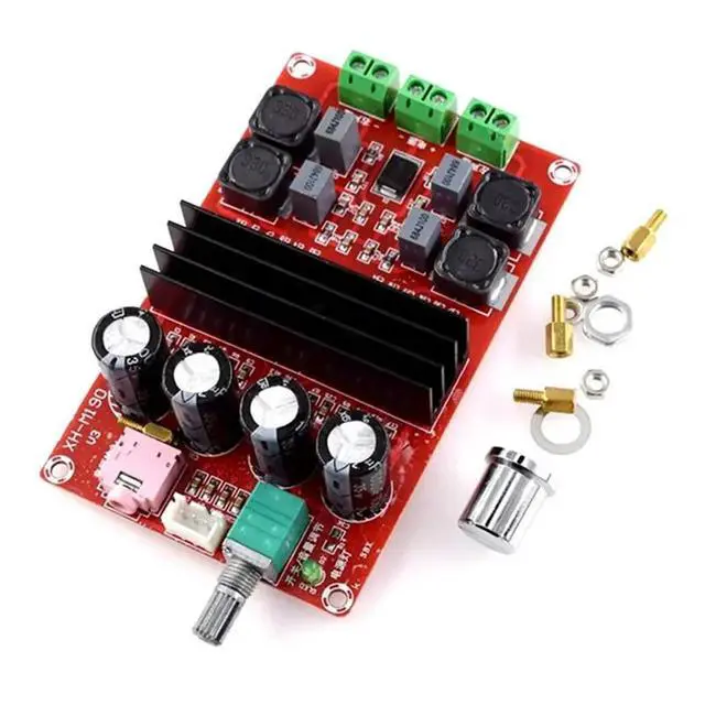 Alt view image 2 of 3 - XH-M190 TDA3116D2 TPA3116 Two-Channel Digital Amplifier Board High-Power Module 12V-24V For DIY Speakers Way