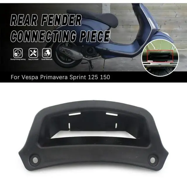 Main image of Motorcycle Rear License Plate Light Cover For Vespa Primavera Sprint 125 150 Number Plate Light Cover
