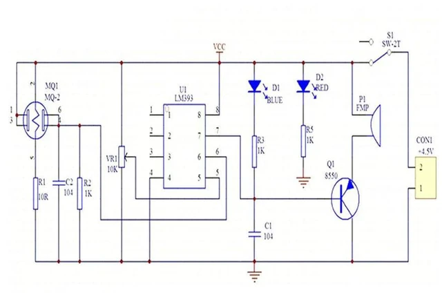 Alt view image 2 of 3 - diy electronic kit MQ-2 smoke gas alarm harmful gas sensor alarm kit diy soldering project for learning