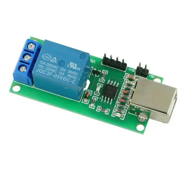 Alt view image 3 of 3 - 1 Channel 1 CH USB Relay 5V Programmable Computer Control For Home 1CH Module Board HID For XP32 WIN7 250V 10A
