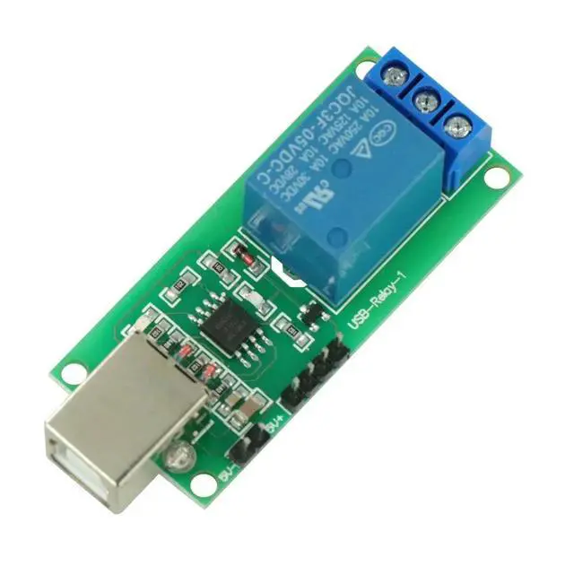 Alt view image 2 of 3 - 1 Channel 1 CH USB Relay 5V Programmable Computer Control For Home 1CH Module Board HID For XP32 WIN7 250V 10A