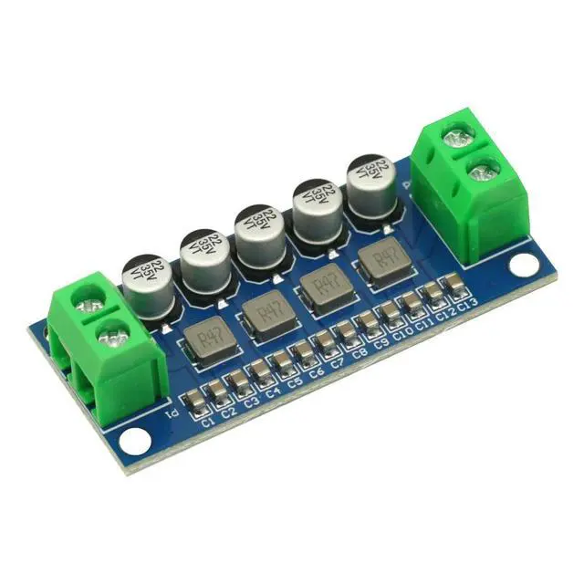 Alt view image 2 of 3 - DC Power Filter Module 0-35V 0-5A Low-pass Filter Voltage Stabilizing Regulator Reducing Reduce Ripple EMI Filter Boost