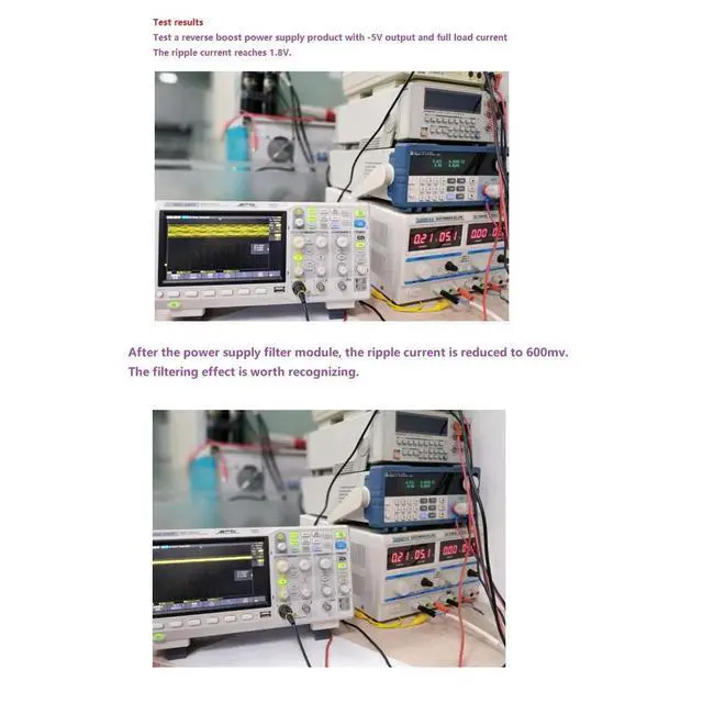 Alt view image 3 of 3 - DC Power Filter Module 0-35V 0-5A Low-pass Filter Voltage Stabilizing Regulator Reducing Reduce Ripple EMI Filter Boost