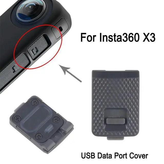 Alt view image 4 of 6 - For X3 USB Data Port Cover Replacement, For X3 Action Camera USB Interface Protective Cover