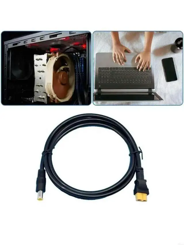 Alt view image 4 of 6 - 150cm DC7909 Male to XT60 Female Power Adapter Cable for Solar Panel and Outdoor Energy